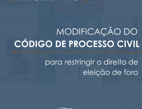 Modificação do Código de Processo Civil para restringir o direito de eleição de foro